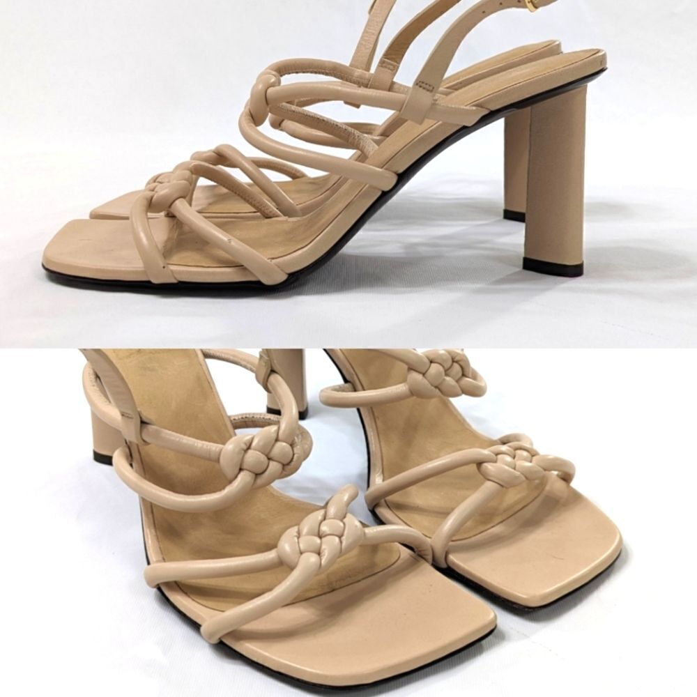 Le Hendrix Leather Sling Back Sandals